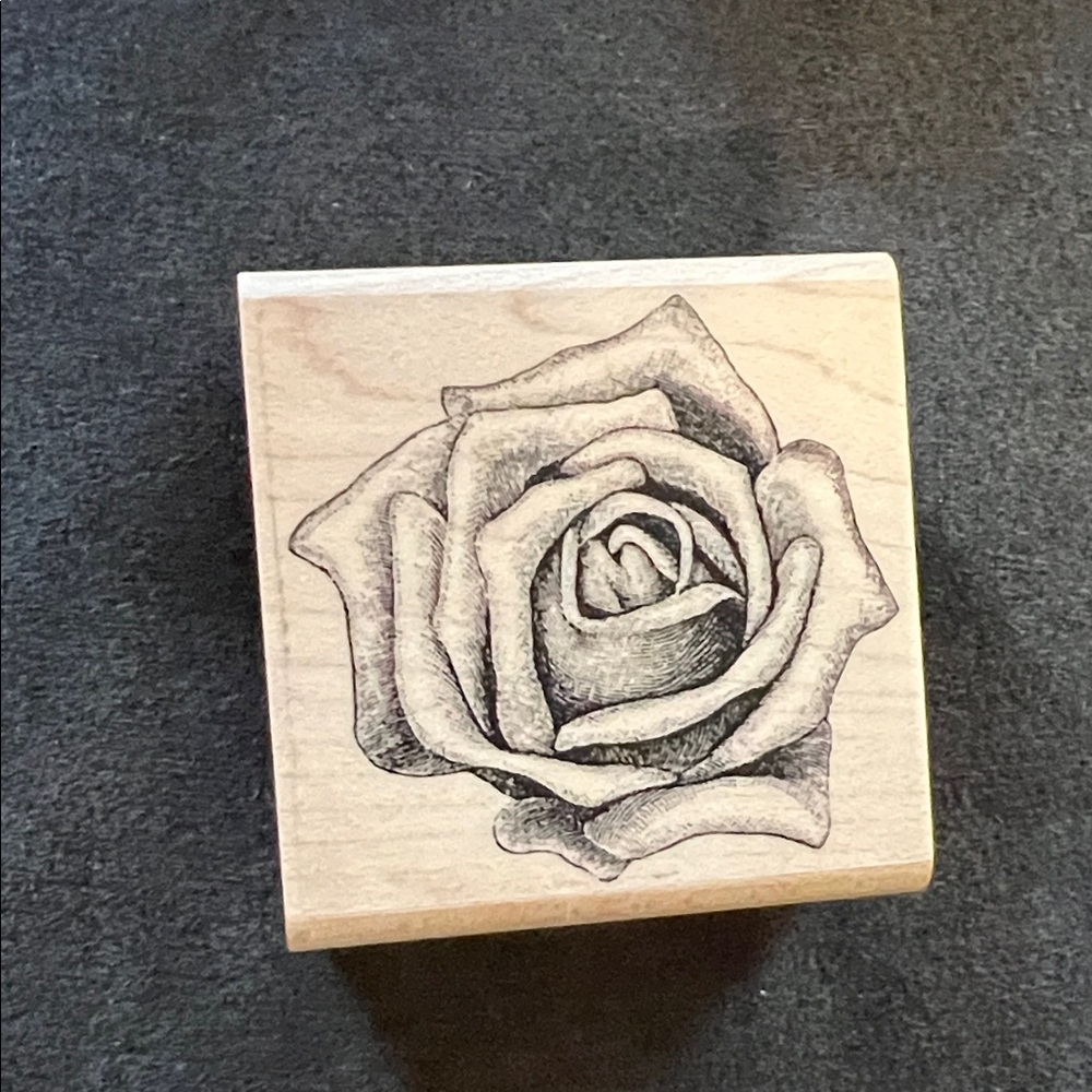 Wooden Rose Stamp